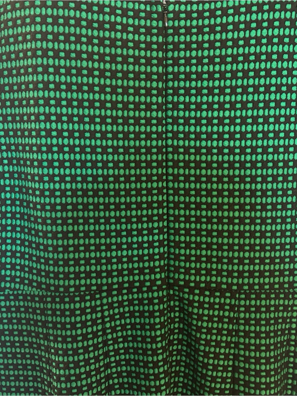 Green and Black Patterned Women’s Dress